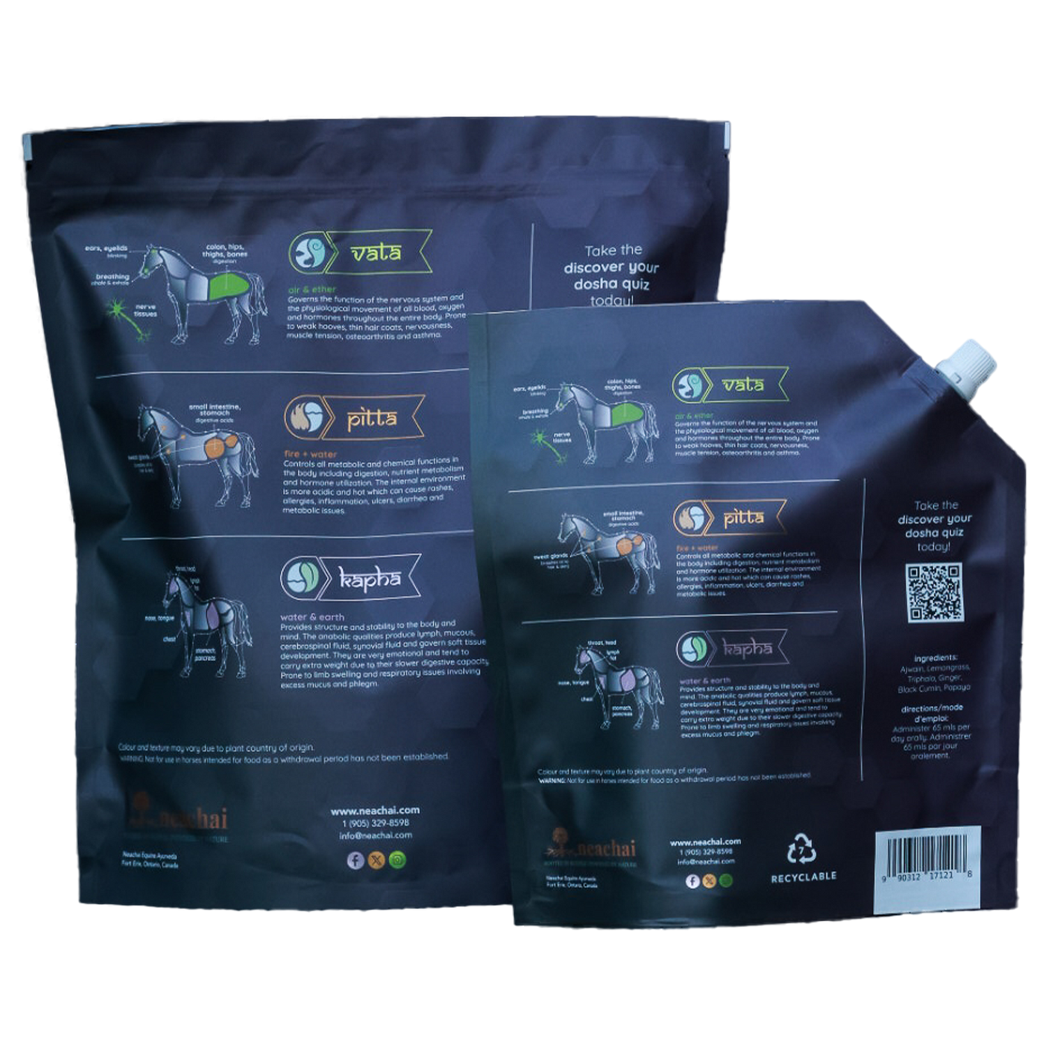 Zen-Zymes Kapha Promote + Improve Digestive Function back of package