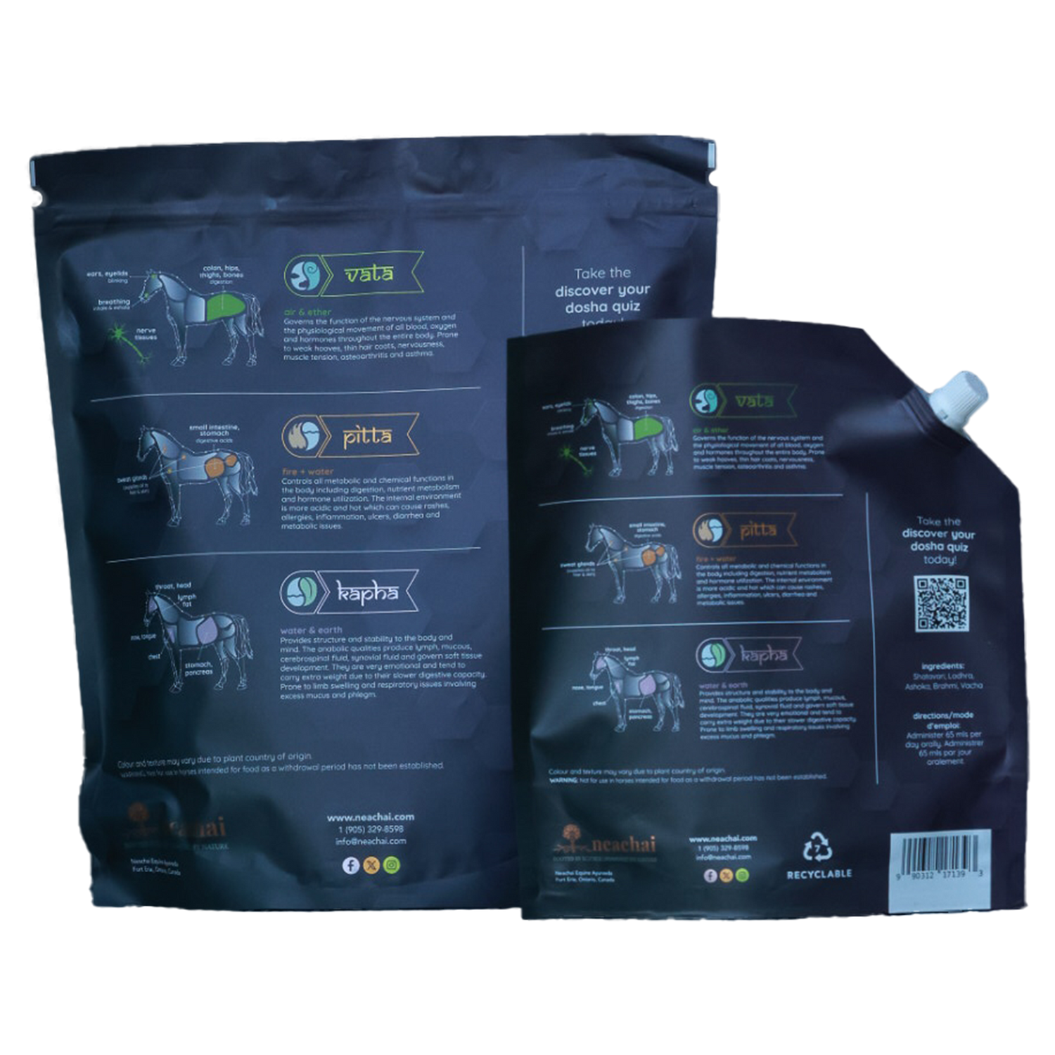 Sympath-R Kapha for Mares Prevent + Improve Cognitive and Nervous System Function back of package