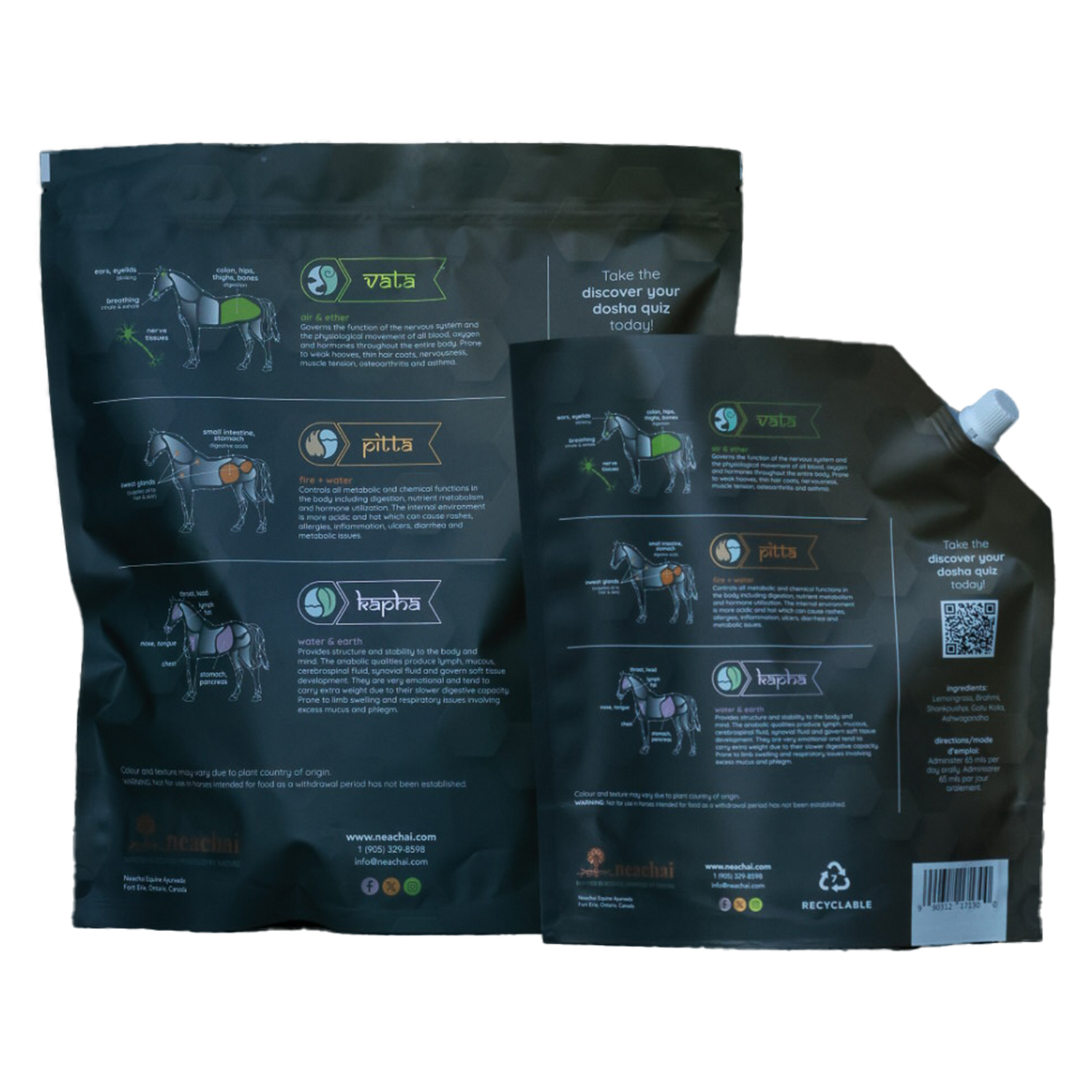 Sympath-R Pitta for Geldings Prevent + Improve Cognitive and Nervous System Function back of package